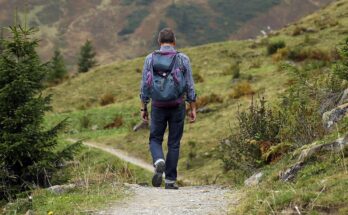 mountaineering, man, trail