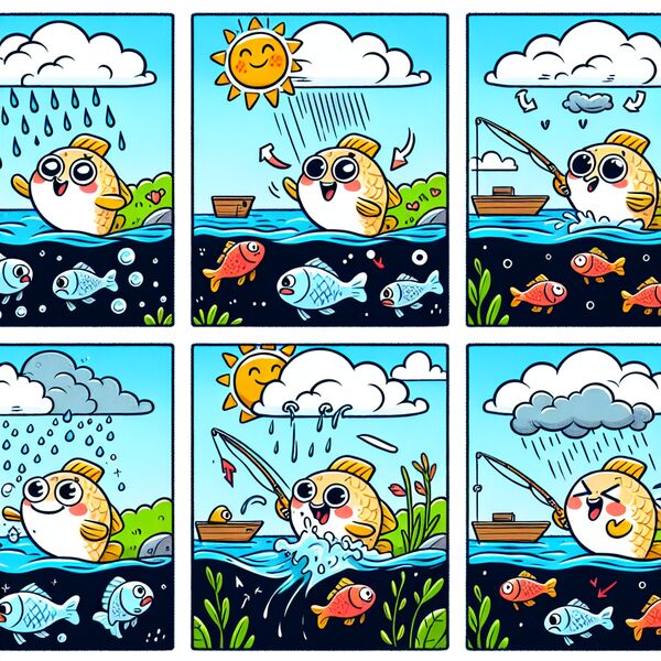 Der Einfluss von Wetteränderungen auf das Angelverhalten von Fischen