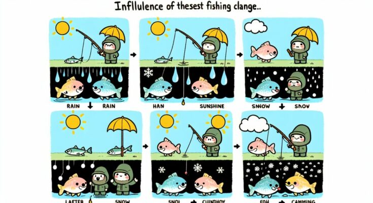Der Einfluss von Wetteränderungen auf das Angelverhalten von Fischen